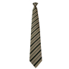 DRAKE’S LONDON cravatta uomo foderata a righe beige/verde 100% seta cm 147x8 MADE IN ENGLAND