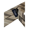 DRAKE'S LONDON men's lined tie with beige/brown/white small stripes 147x7 cm MADE IN ENGLAND