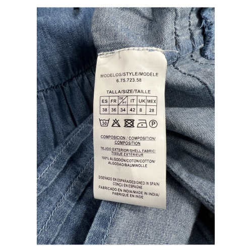 MD'M women's light jeans dress 6.75.723.58 100% cotton