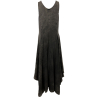 INDUSTRIAL woman black stone washed dress C33/1 90% cotton 10% elastane MADE IN ITALY