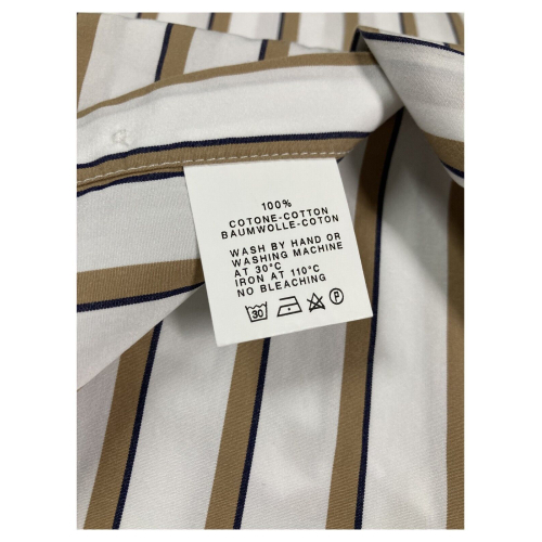 GMF 965 button-down man shirt with wide stripes mod 92.L.TAS 921230 100% cotton