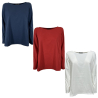 NEIRAMI women's flared t-shirt B52JH 93% cotton 7% elastane MADE IN ITALY
