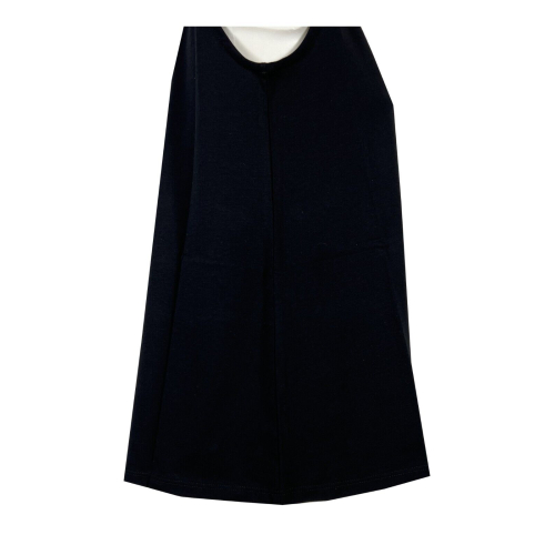NEIRAMI canotta nera svasata B73JH cotone MADE IN ITALY
