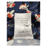 LA FEE MARABOUTEE blue/red floral fantasy long dress FF-RO-SADIO-F 100% viscose MADE IN ITALY