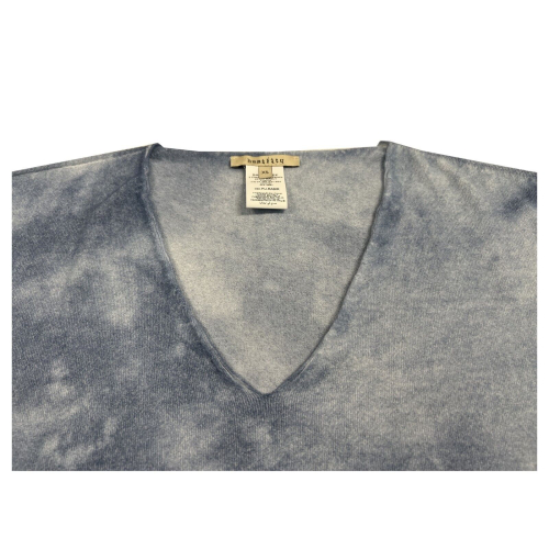 HUMILITY 1949 box-dyed indigo sweater HD-PU-RABIR 90% viscose 10% polyester MADE IN ITALY