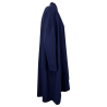 TADASHI women's duster coat blue brushed sweatshirt over TPE236010 MADE IN ITALY