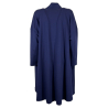 TADASHI women's duster coat blue brushed sweatshirt over TPE236010 MADE IN ITALY