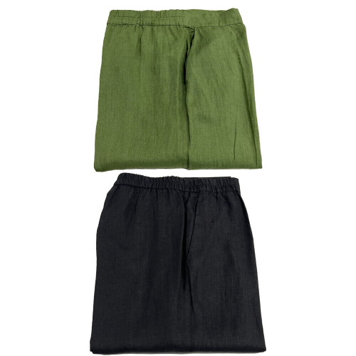 ELENA MIRO' pantalone donna P296T 0034U 100% lino