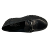 ORE 04.44 BY CHARLY FOX MOCASSINO DONNA PELLE NERO MOKA1/ALEX MADE IN ITALY