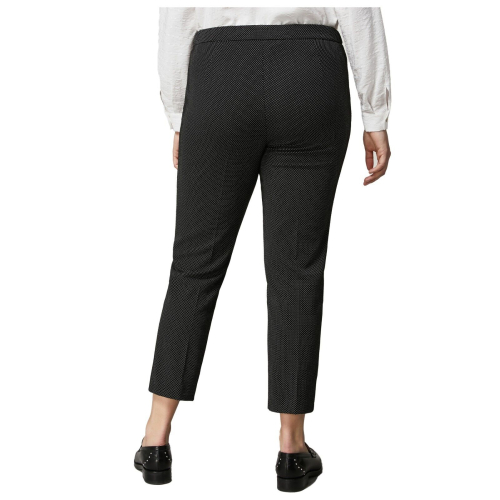 PERSONA by Marina Rinaldi linea N.O.W Pantaloni in tessuto jacquard nero 33.7133033 RAID