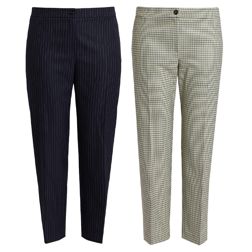 PERSONA by Marina Rinaldi Yarn-dyed polyviscose trousers 33.1133033 RADAR