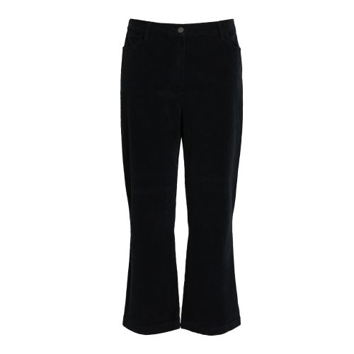 PERSONA by Marina Rinaldi Pantaloni in morbido velluto stretch tinto capo 33.1134043 RAMPA