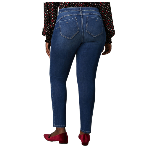 PERSONA by Marina Rinaldi linea N.O.W Jeans in denim blu di cotone 33.7183023 ILIADE