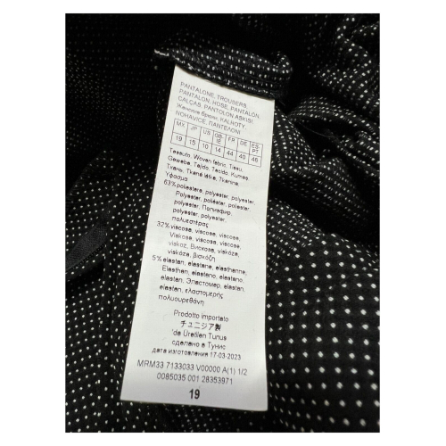 PERSONA by Marina Rinaldi linea N.O.W Pantaloni in tessuto jacquard nero 33.7133033 RAID