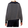 LIVIANA CONTI Striped sweater in recycled cashmere Blue/milk F3WC56 MADE IN ITALY