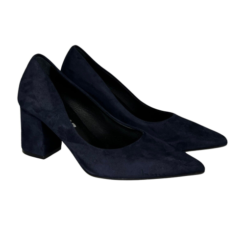 BOLEMA blue suede women's shoe TL704 100% leather MADE IN ITALY