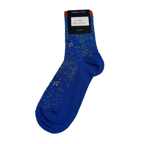 JUSTMINE women's low sock with floral pattern MADE IN ITALY