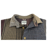 MADSON by BK0 giacca camicia uomo patchwork multicolor DU22762 PATCH QUADRO MADE IN ITALY
