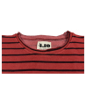 4.10 by BottegaChilometriZero felpa donna girocollo righe DD22639 RIGATO MADE IN ITALY