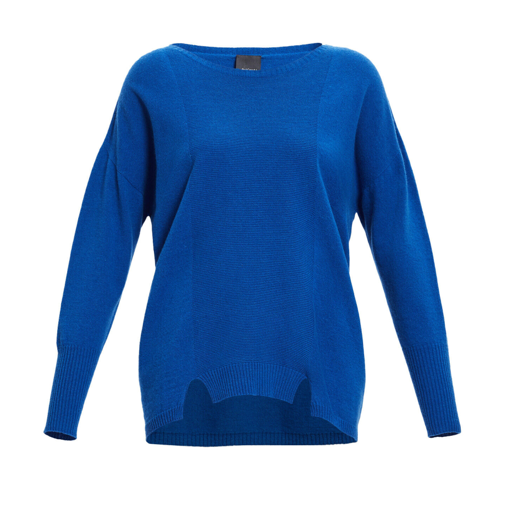 PERSONA By Marina Rinaldi Maglia seamless misto cachemire bluette 33.1363563 ALVEARE MADE IN ITALY