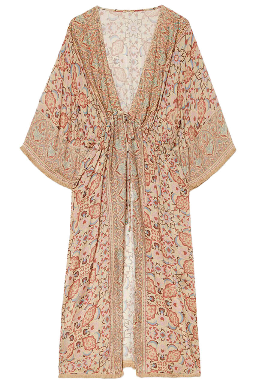 NEKANE Kimono lungo beige