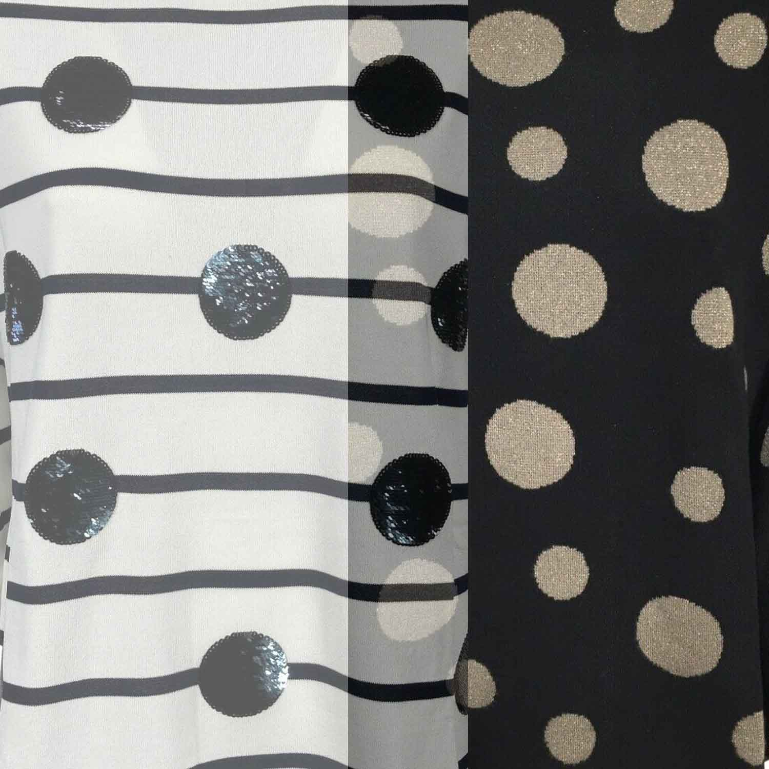 Playing with stripes and showers of polka dots in Spring/Summer fashion Playing with stripes and showers of polka dots in Spring/Summer fashion